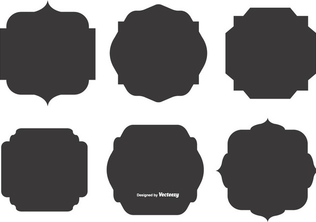 632x443 Blank Vector Label Shapes Free Vector Download 374467 Cannypic