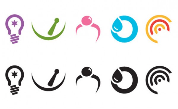 600x366 Cool Shapes Vector Logos