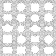 236x236 Ornate Floral Elements Vector
