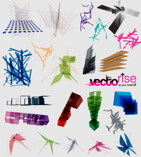 600x670 Vector Abstract Shapes Free Download 123freevectors
