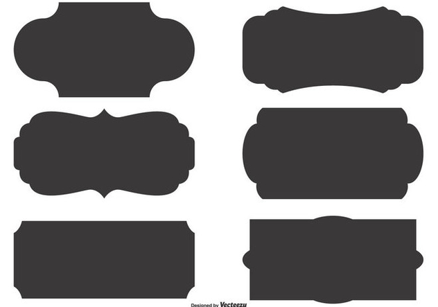 632x443 Vector Label Shape Set Free Vector Download 360169 Cannypic