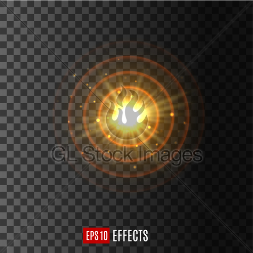 500x500 Light Circular Shine Lens Flare Effect Vector Icon Gl Stock Images