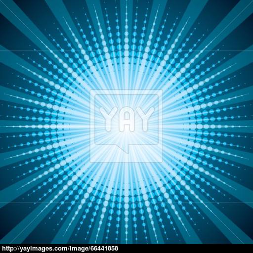 512x512 Blue Halftone With Shine Effect Background Vector