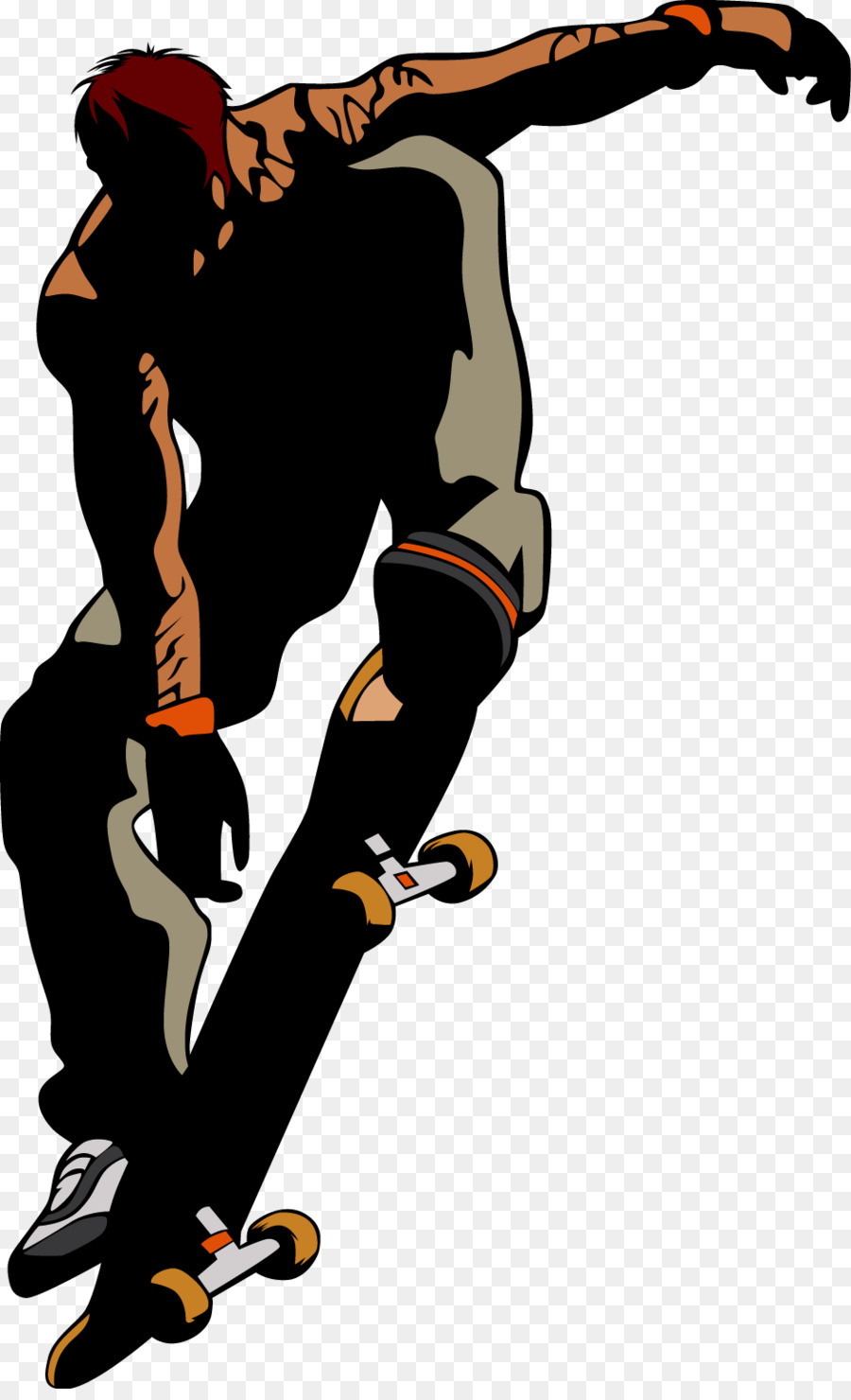 900x1480 Freeboard Skateboard Illustration