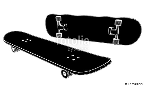 500x302 Skateboard Vector 02 Stock Image And Royalty Free Vector Files On