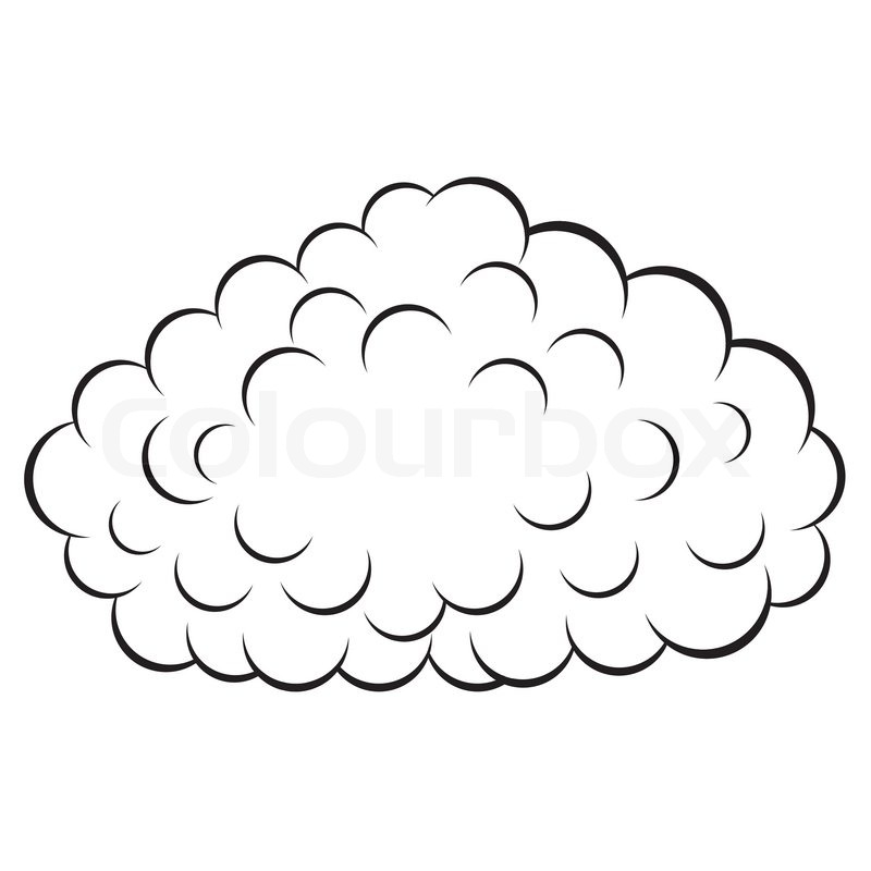 800x800 Cloud , Vector Illustration Stock Vector Colourbox