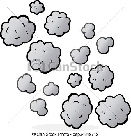 450x468 Freehand Drawn Cartoon Smoke Clouds.