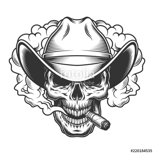 500x500 Skull In Smoke Cloud Stock Image And Royalty Free Vector Files On