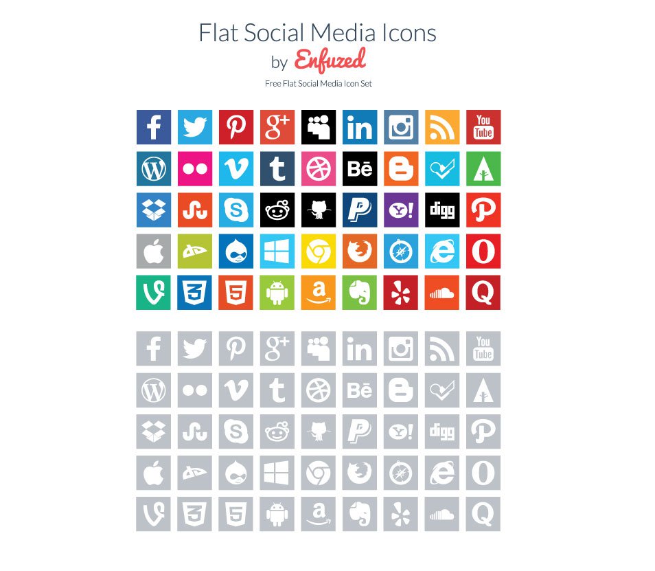 954x831 Best Free Social Media Icon Sets Free Icon Sets