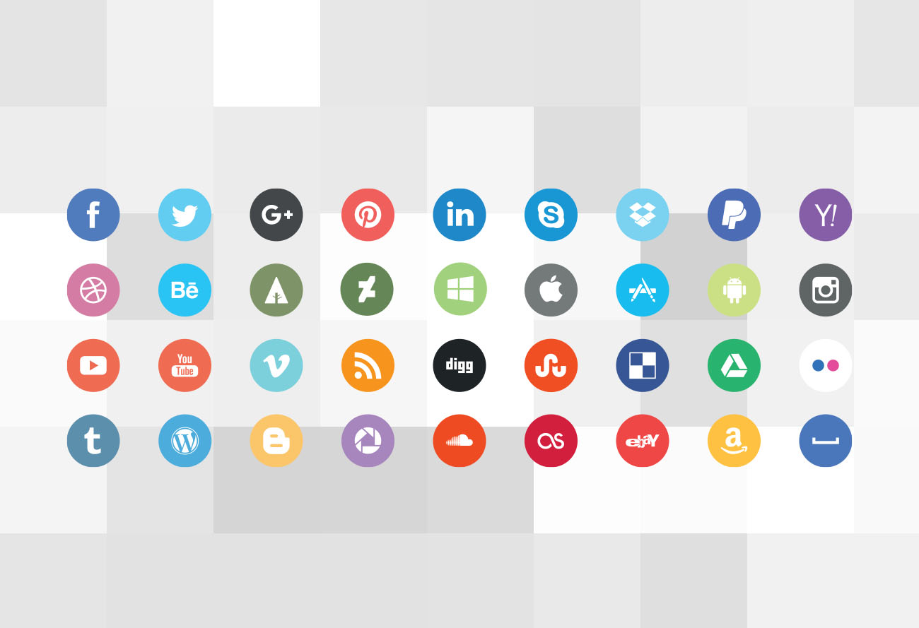 1300x889 Nice Vector Social Media Icons Caiocall Store