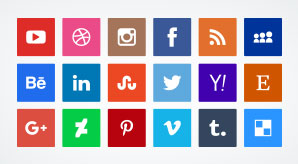 298x164 Social Media Icons