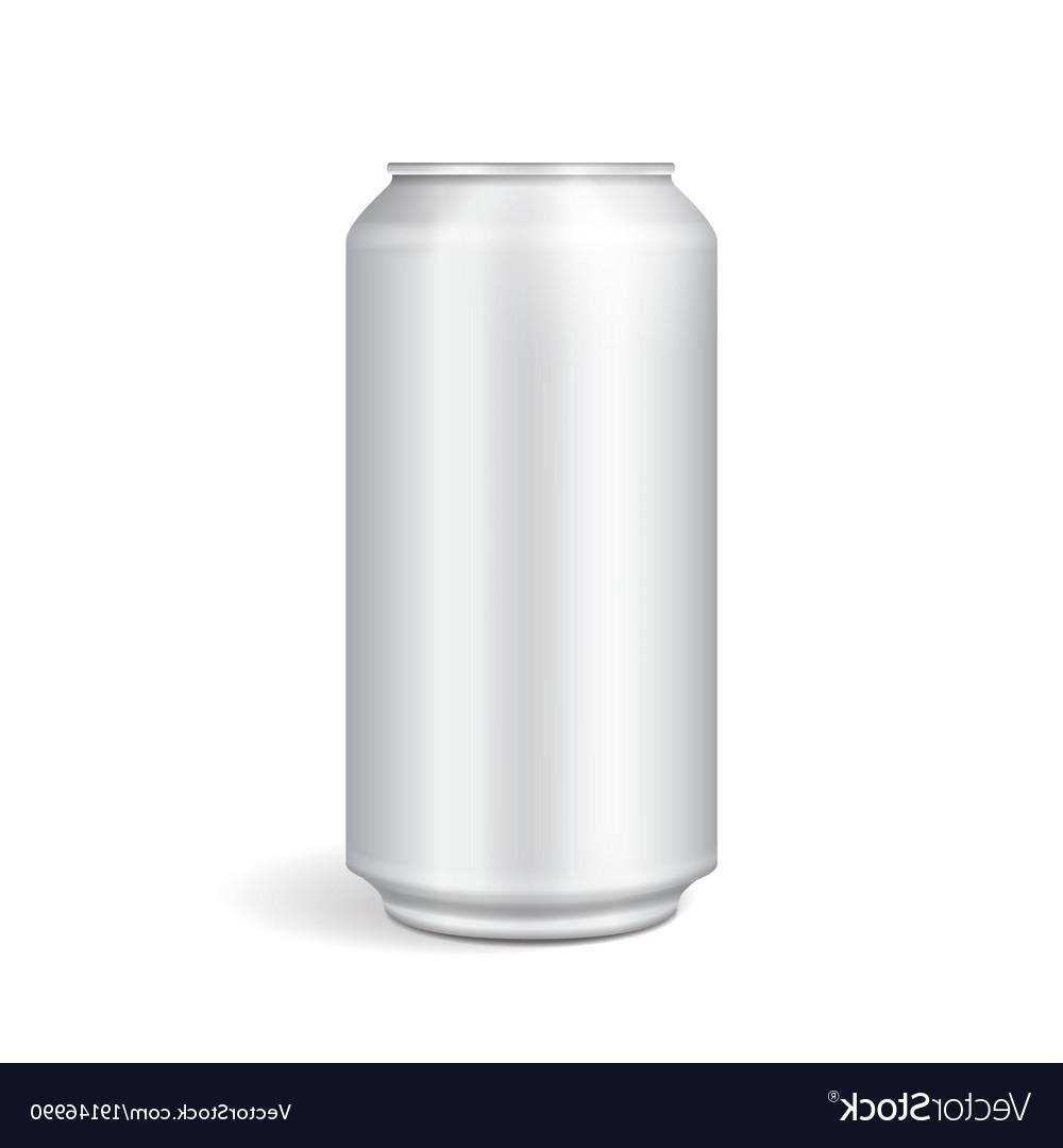 1000x1080 White Metal Can For Soft Drinks Soda Vector