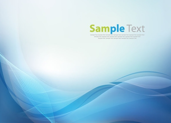 600x431 Blue Abstract Soft Waves Vector Background Free Vector In