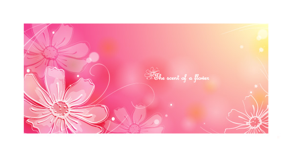 598x322 Color Soft Floral Background Vector 1 8p Free Vector 4vector