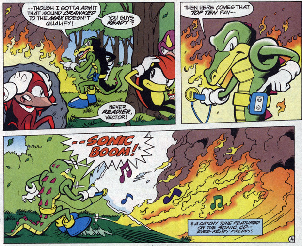 623x508 Vector Puts Out A Fire With Music Archie Sonic Comics Know