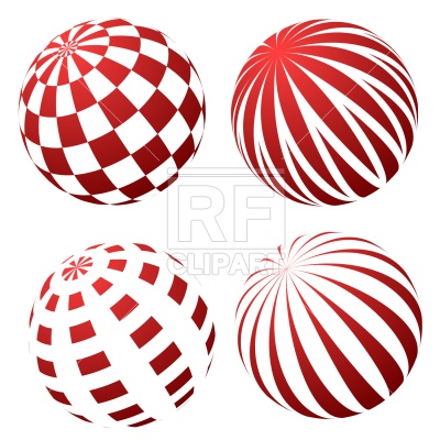 400x400 3d Spheres With Patterns Vector Image Vector Artwork Of Icons