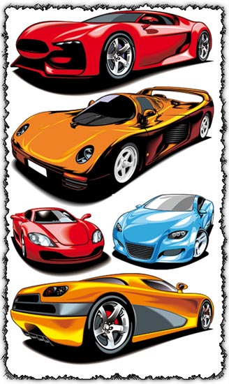 328x550 Sport Cars Vector Design