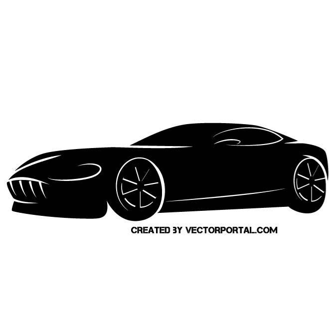 660x660 Sports Car Vector Silhouette. Justin Sports Cars