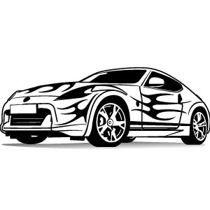 300x300 Sports Car Vector