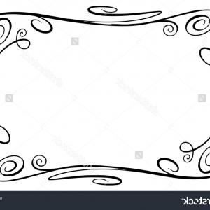 300x300 Flourish Vector Frame Rectangle Squiggles Twirls Sohadacouri