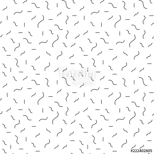 500x500 Geometric Seamless Pattern Squiggles. Stock Image And Royalty