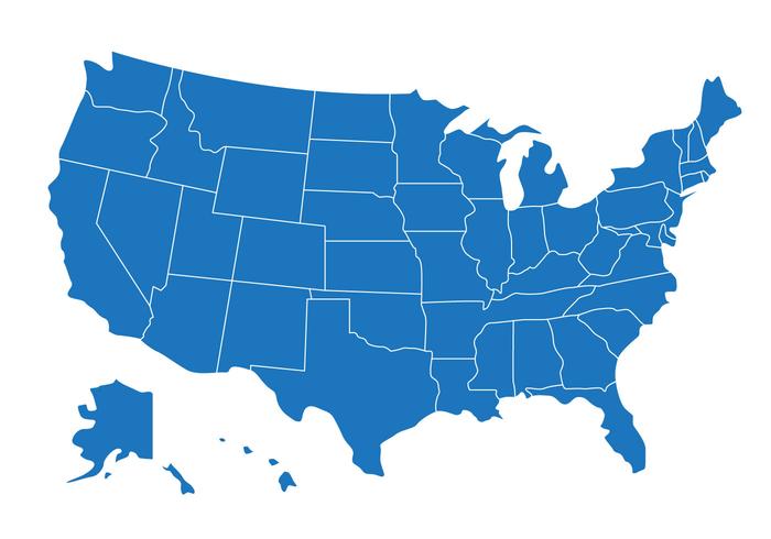 700x490 Us Map Free Vector Art