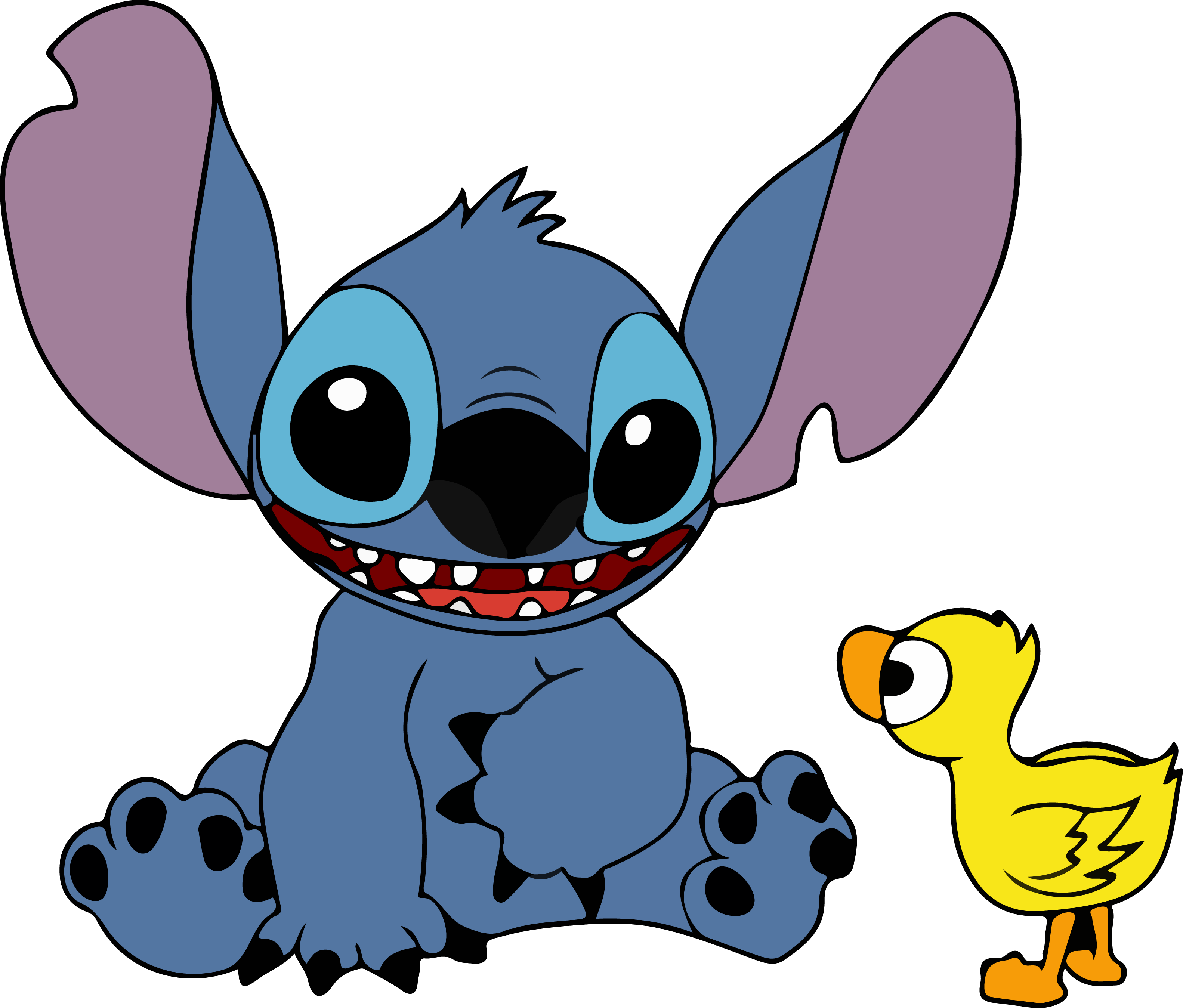 3166x2698 Stitch And Duck Vector By Flightfeatherstudio On Newgrounds