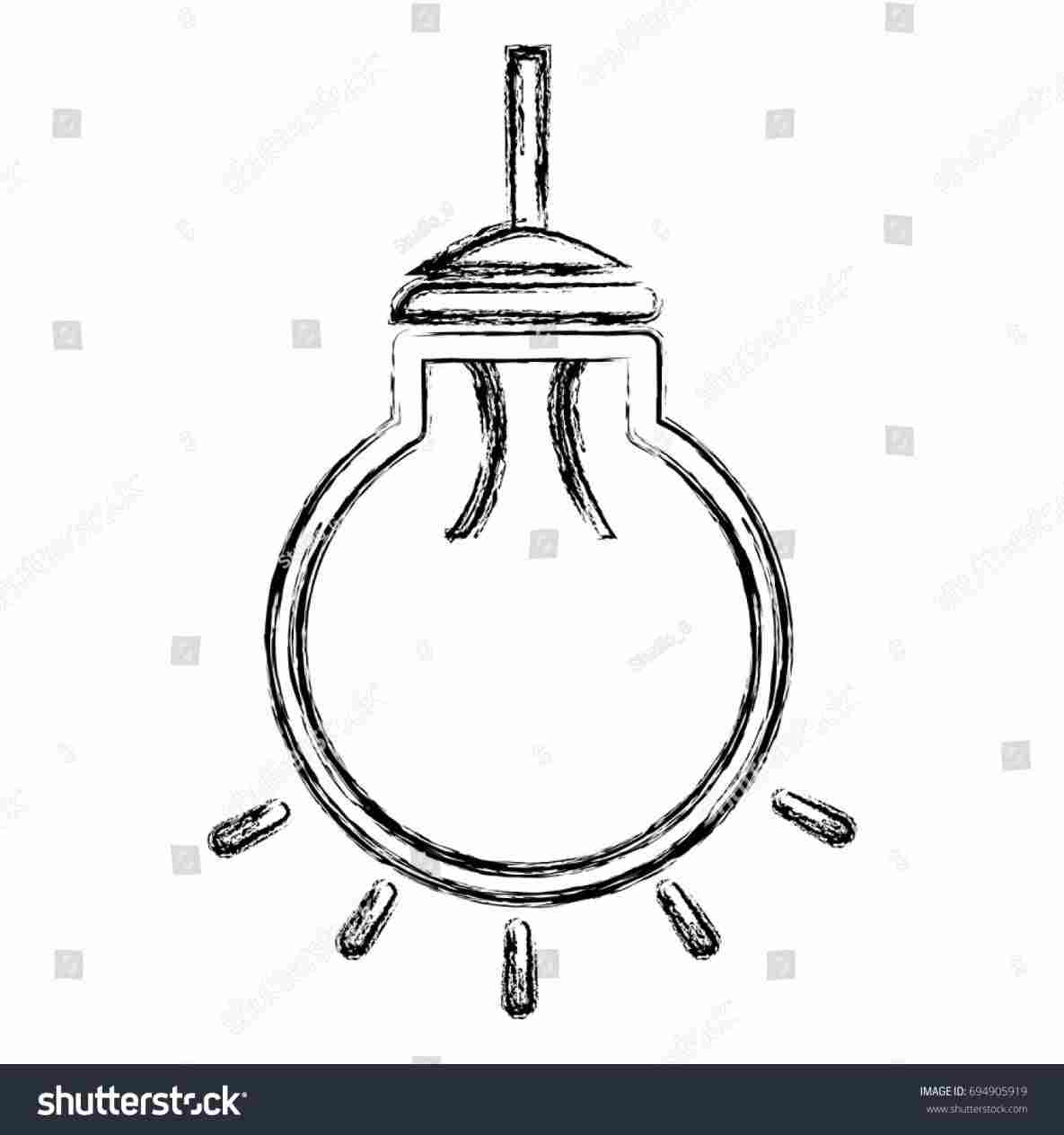 1185x1264 Lamp Drawing Three Color Variations Vector Stock Royalty Free
