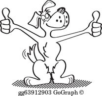 207x194 Thumbs Up Dog Png Black And White Stock