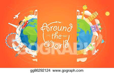 450x289 Travel Booklet Template Vector Stock Travel Vector Illustration