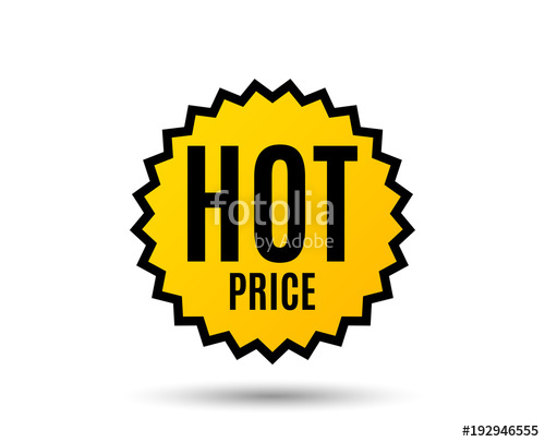500x405 Hot Price. Special Offer Sale Sign. Advertising Discounts Symbol