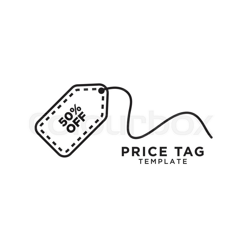 800x800 Illustration Of Price Tag Logo Template Vector Stock Vector