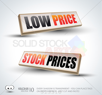 340x316 Stock Illustration Of Low Price And Stock Prices 3d Panels With