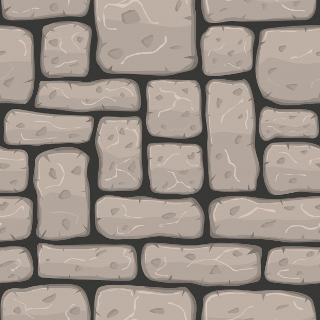 626x626 Stone Wall With Cartoon Style Vector Free Download
