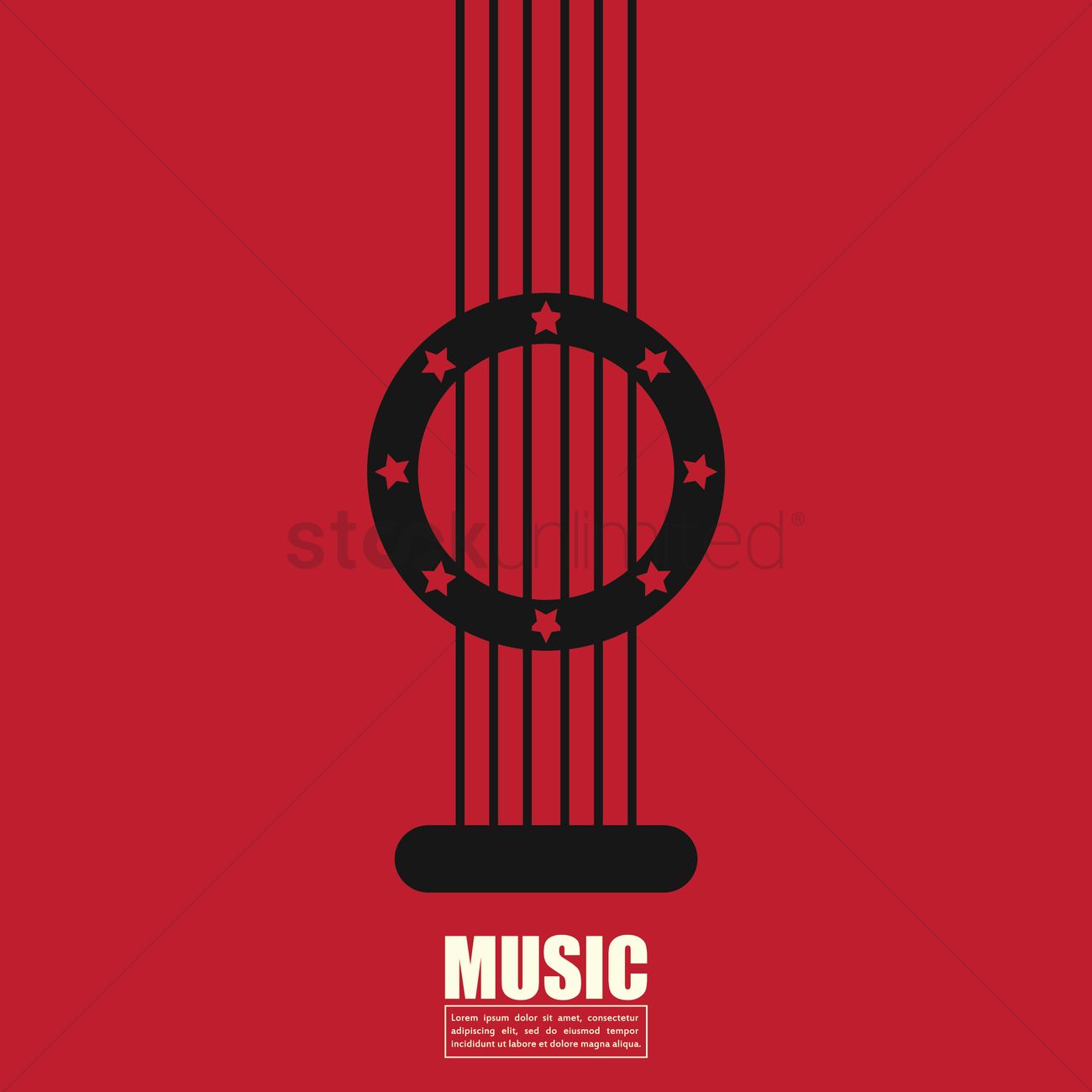 1300x1300 Guitar Strings Vector Image