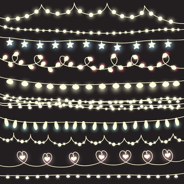 600x600 String Lights Graphics Collection My Free Photoshop World