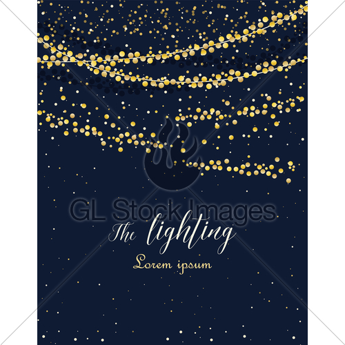 500x500 Vector String Lights Gl Stock Images