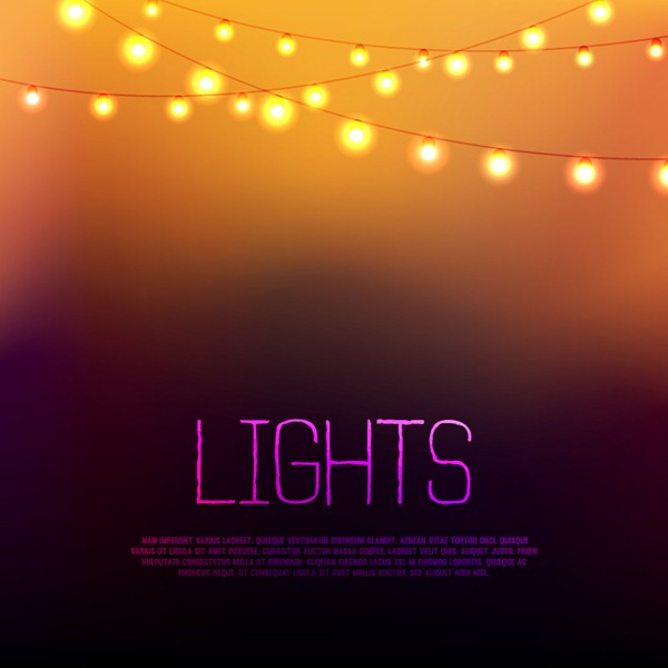 600x600 Free Vector String Lights Graphics Collection My Free
