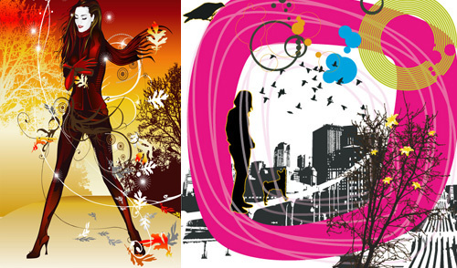 500x294 Illustrator Graphic Style Pattern Free Vector Download (223,478