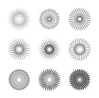 203x200 Sun Rays Free Vector Art