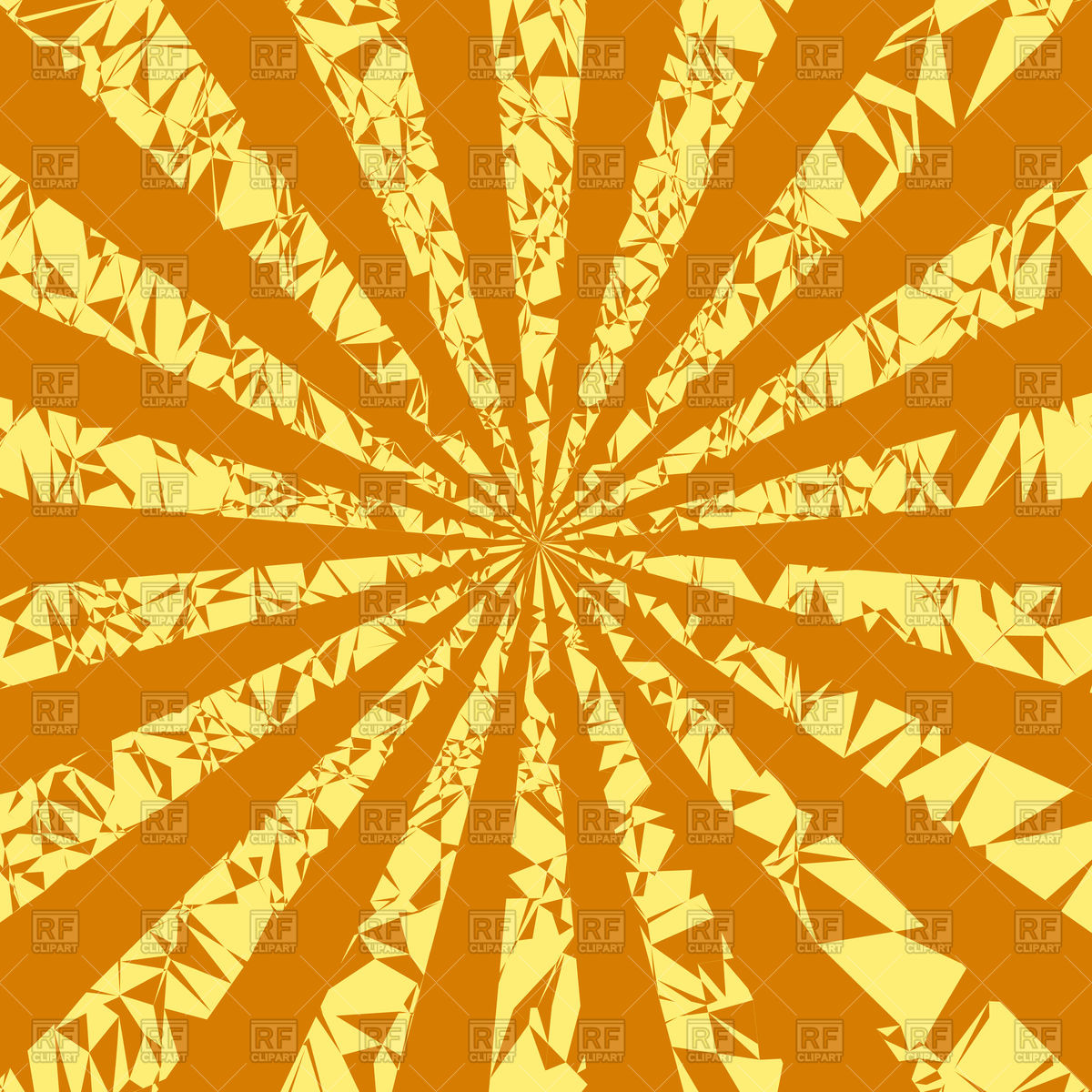 1200x1200 Sun Rays Grunge Background On Orange Vector Image Vector Artwork