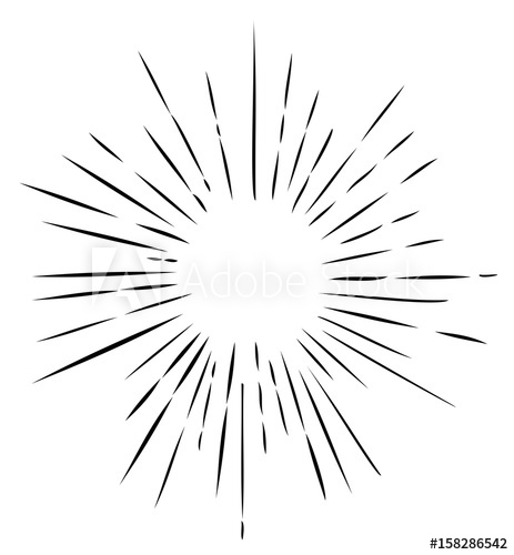 463x500 Vector Sunrays Retro Background