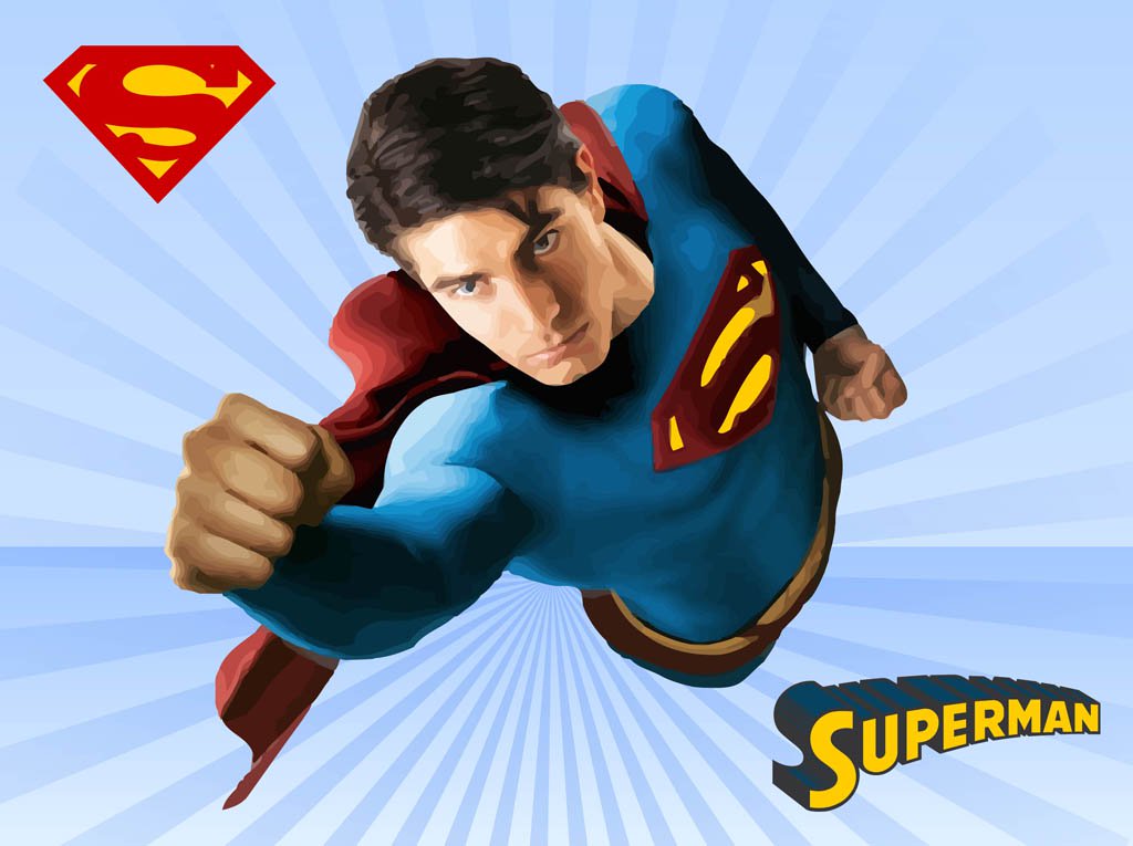 1024x765 Superman Vector Vector Art Amp Graphics