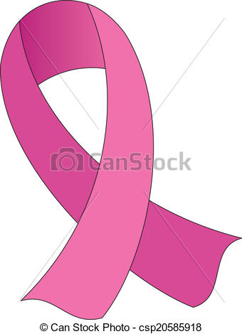 340x470 Print Illustration Of Pink Awarenesshopesupport Ribbon.