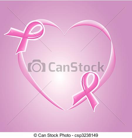 450x470 Vector Illustration Of Pink Support Ribbon.