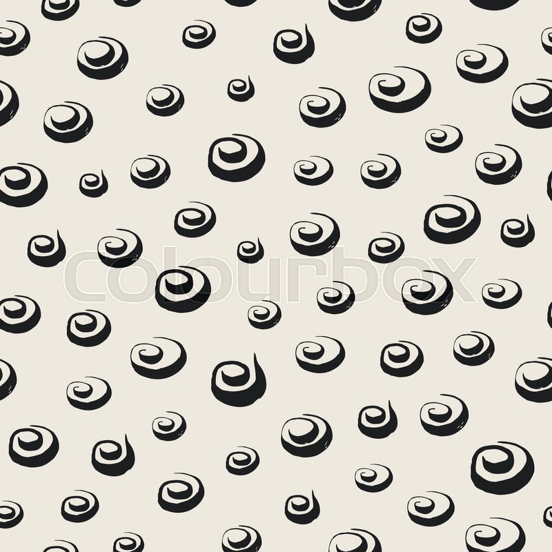 800x800 Seamless Pattern With Hand Drawn Whimsical Swashes. Random