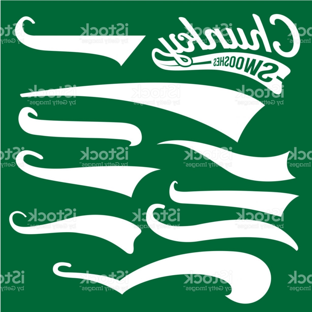 1228x1228 Vector Swooshes Swishes Whooshes And Swashes For Typography On