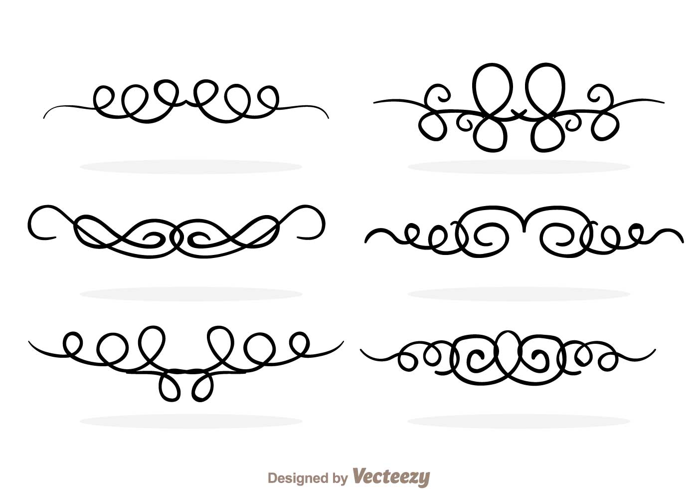 1400x980 Swirly Lines Free Vector Art
