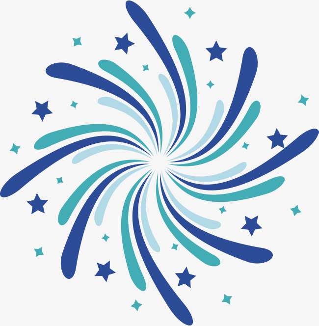 650x664 Blue Green Swirl Lines, Swirl Vector, Vector Png, Fireworks Png