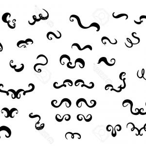 300x300 Photostock Vector Hand Drawn Ink Calligraphic Swooshes Ribbons